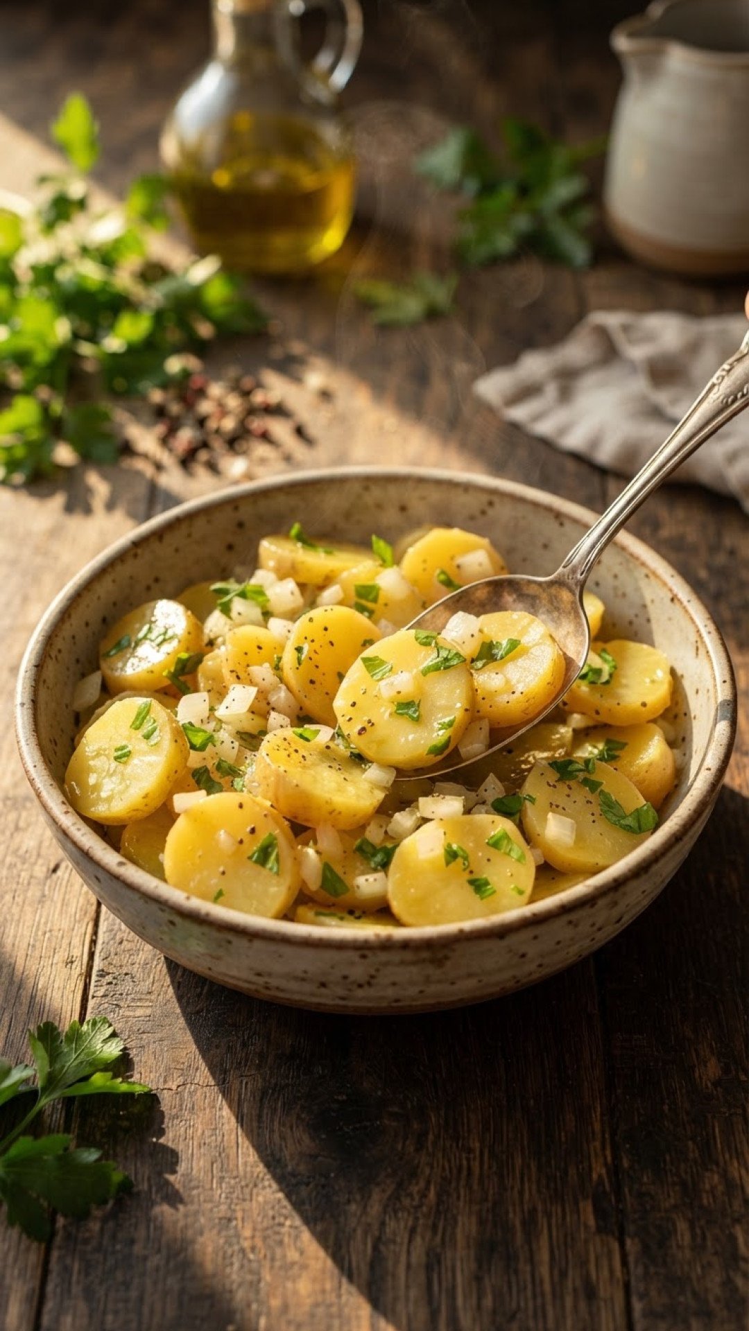 Schwäbischer Kartoffelsalat ohne Mayonnaise Preparation
