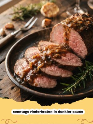 Der Sonntags-Klassiker: Zarter Rinderbraten in dunkler Sauce nach Großmutters Art