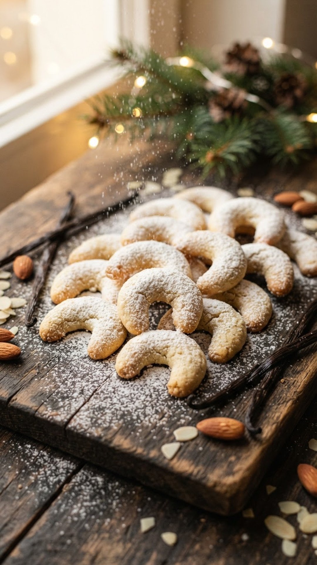 Zarte Vanillekipferl Preparation